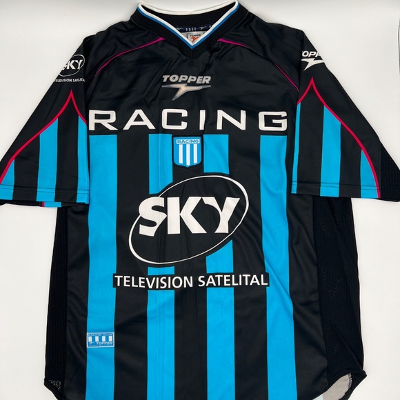 Racing Club de Avellaneda 2001/2002 Away ORIGINAL Topper VTG Soccer Jersey (XL)